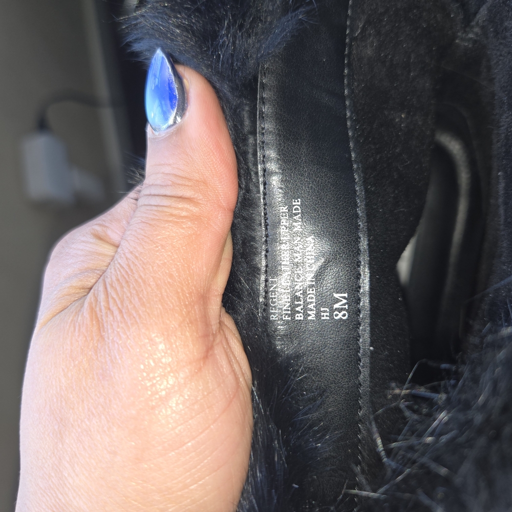 Black Fur-Lined Boots